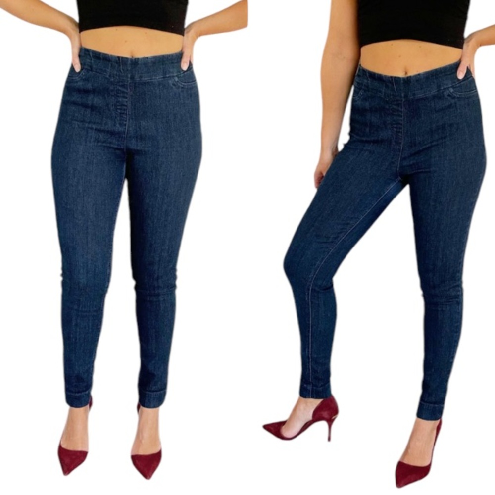 Venus high rise dark wash stretchy skinny jeggings jeans size medium